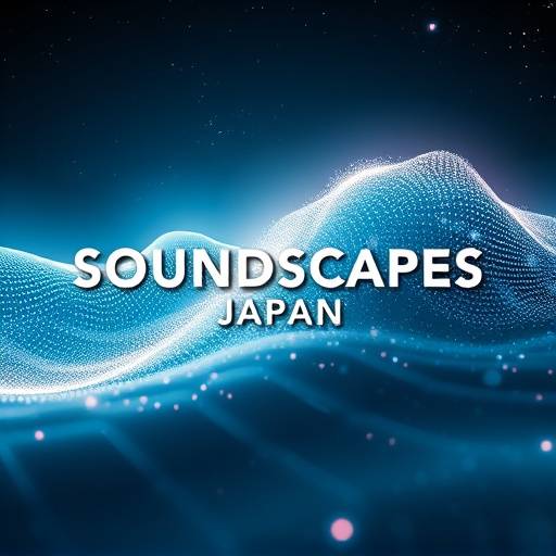 SOUNDSCAPES JAPANのミッションを象徴する抽象的な音波のビジュアル