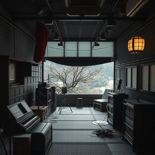 SOUNDSCAPES JAPANの初期のスタジオ風景